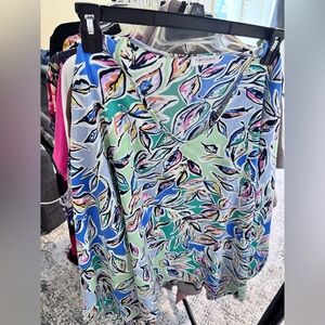 First Love Colorful Leaf Print Top